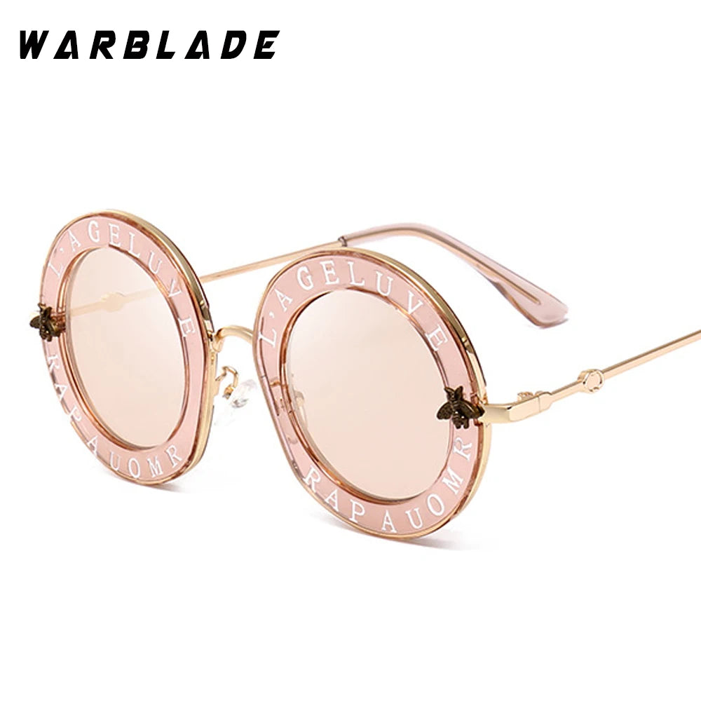 Retro Round Transparent Frame Sunglasses - Tinted Lens Fashion Eyewear