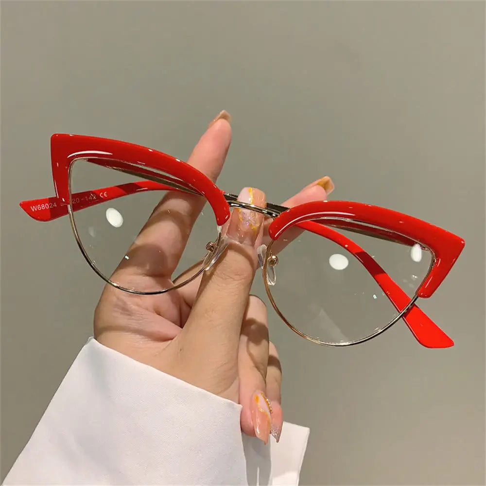 Semi-Metal Cat Eye Specs - Trendy Fashion Magnifiers