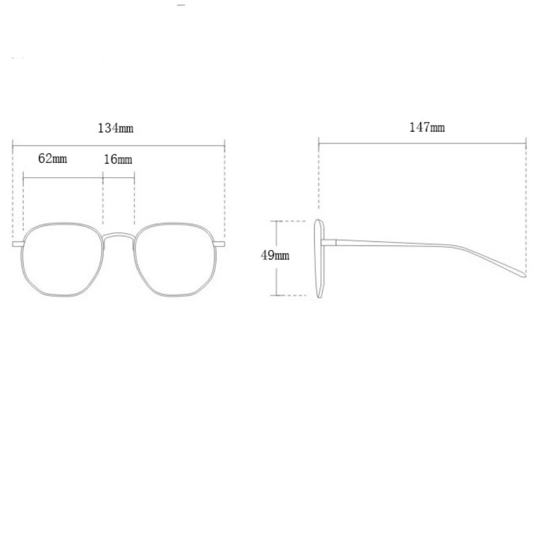Big Frame Anti-Blu-ray Glasses