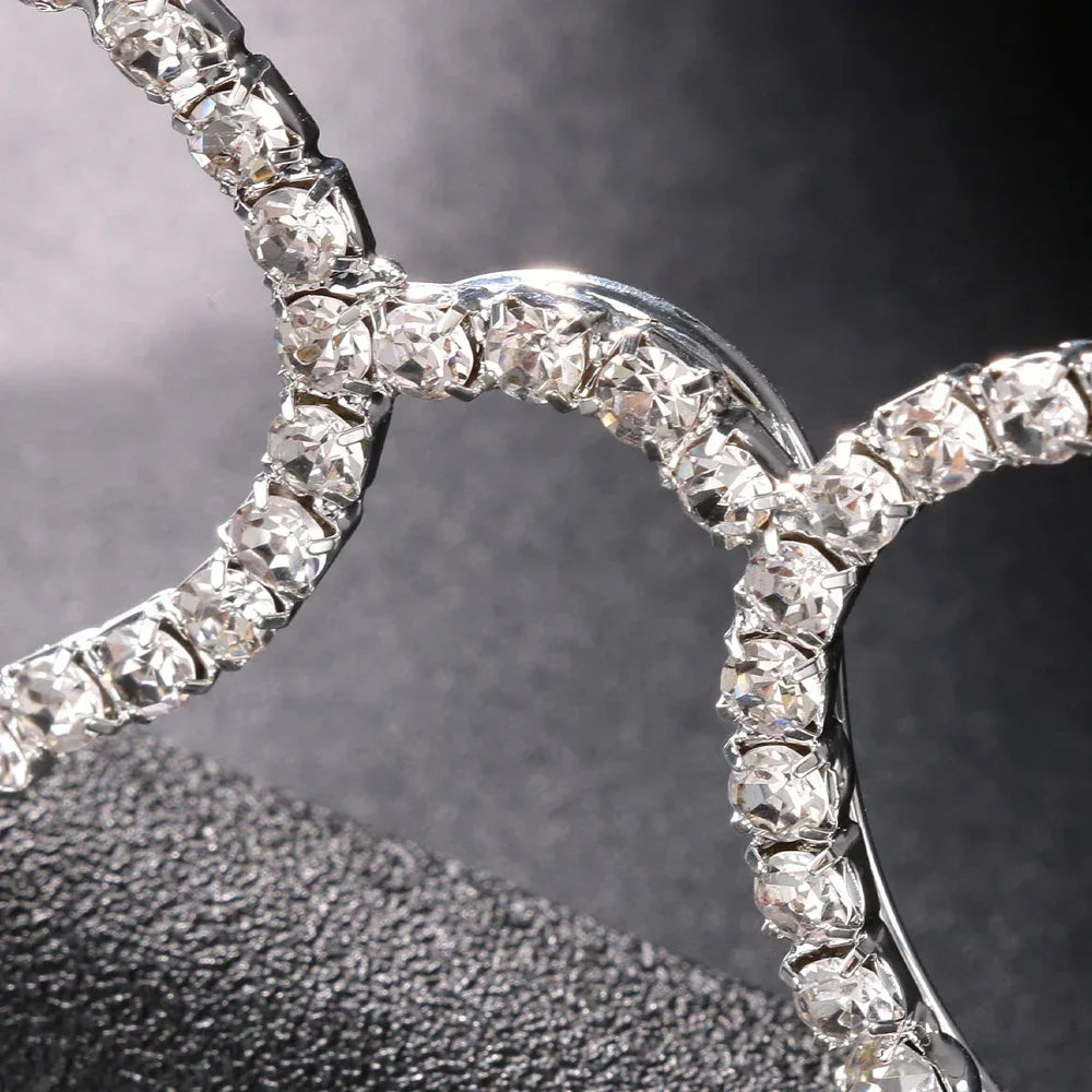 Round Rhinestone Fashion Specs - Decorative Eyewear Frames