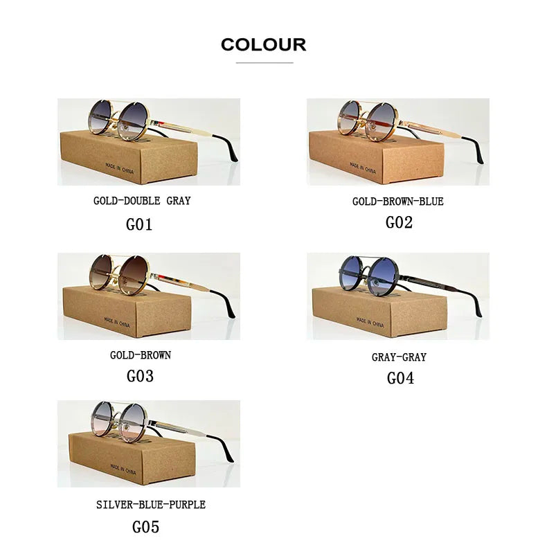 Oval Steampunk Sunglasses