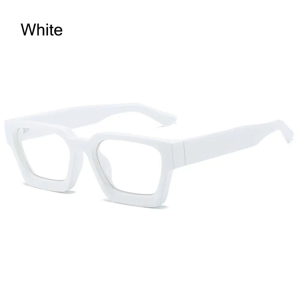 Big Square Anti Blue Light Matte Black Glasses
