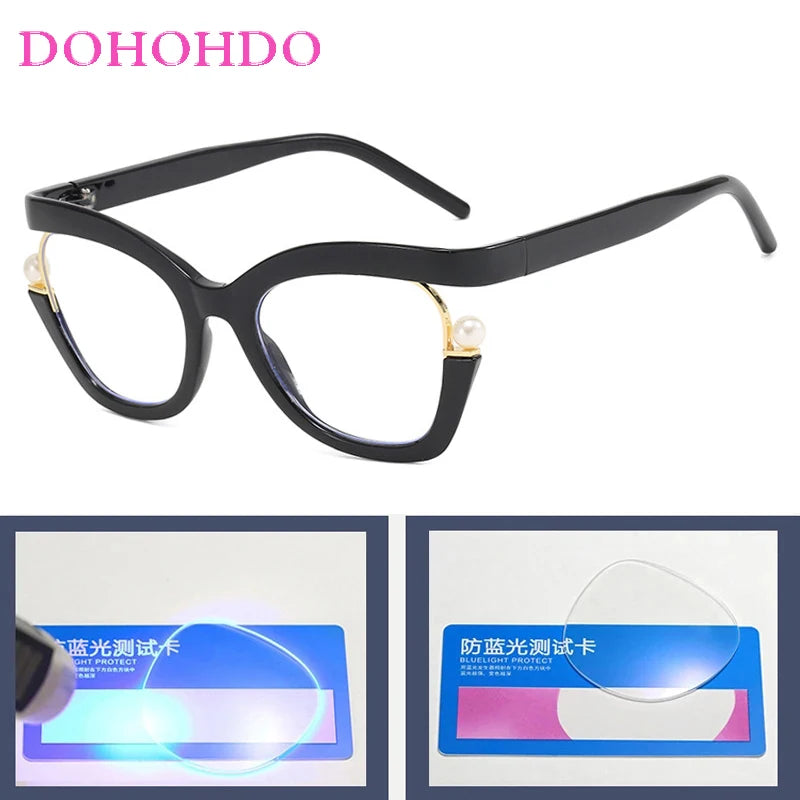 Pearl Cat Eye Blue Light Glasses - Anti-Blue Light Eyewear