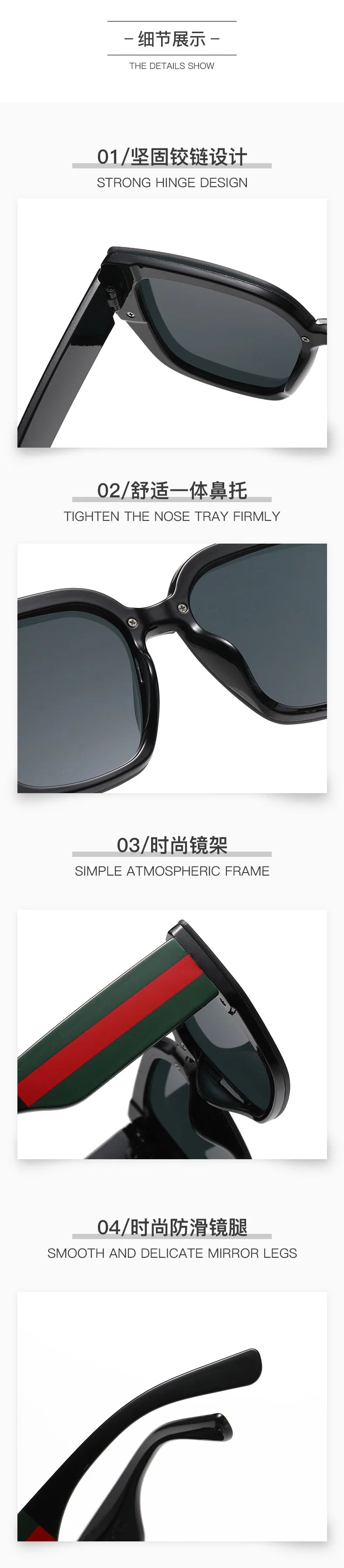 Polygonal Mix Color Concave Shape Sunglasses