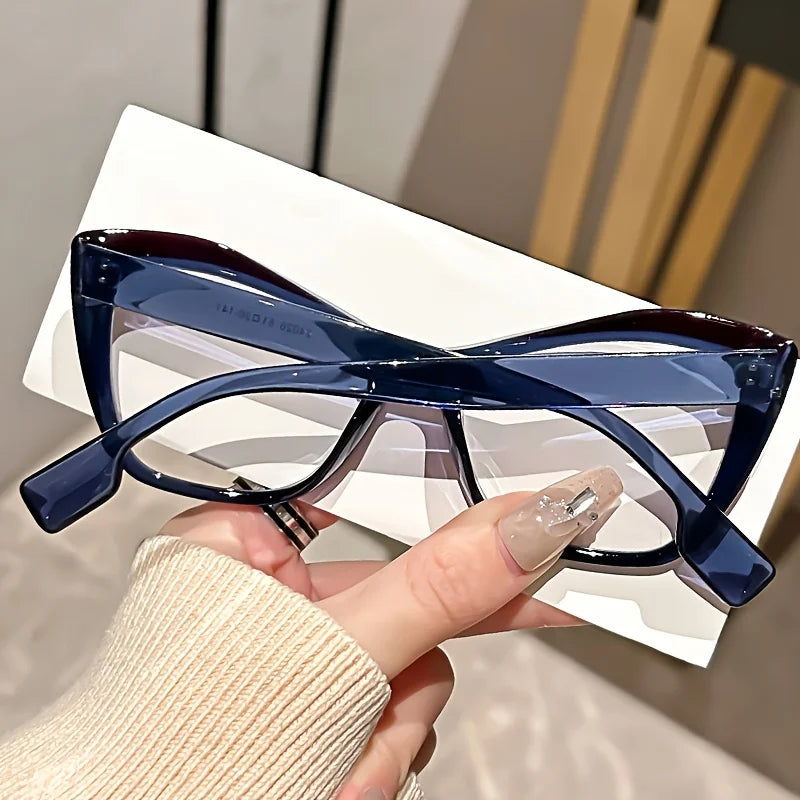 Cat Eye Tortoiseshell Specs - Blue Light Blocking Magnifiers