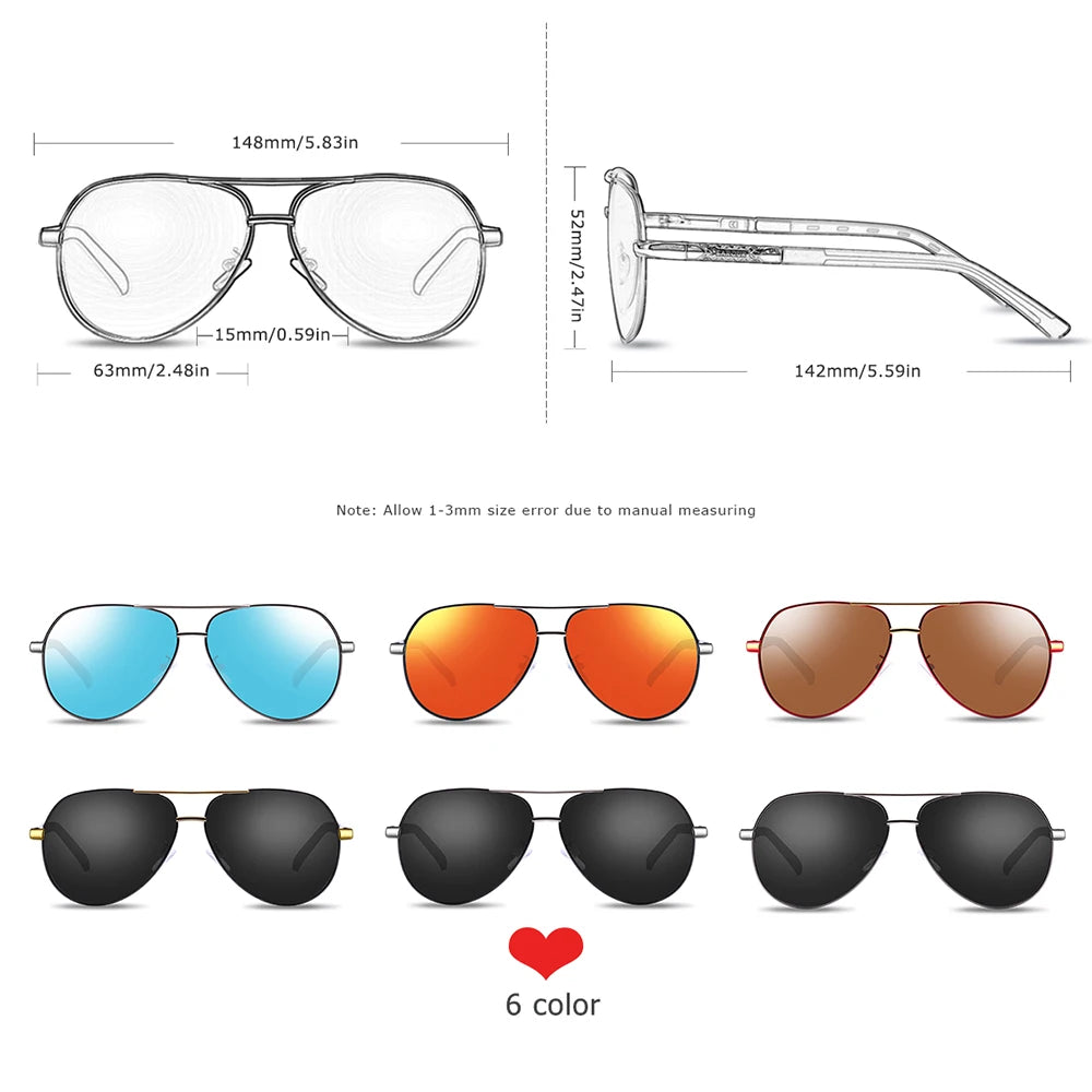 Aluminum Vintage Men's Sunglasses