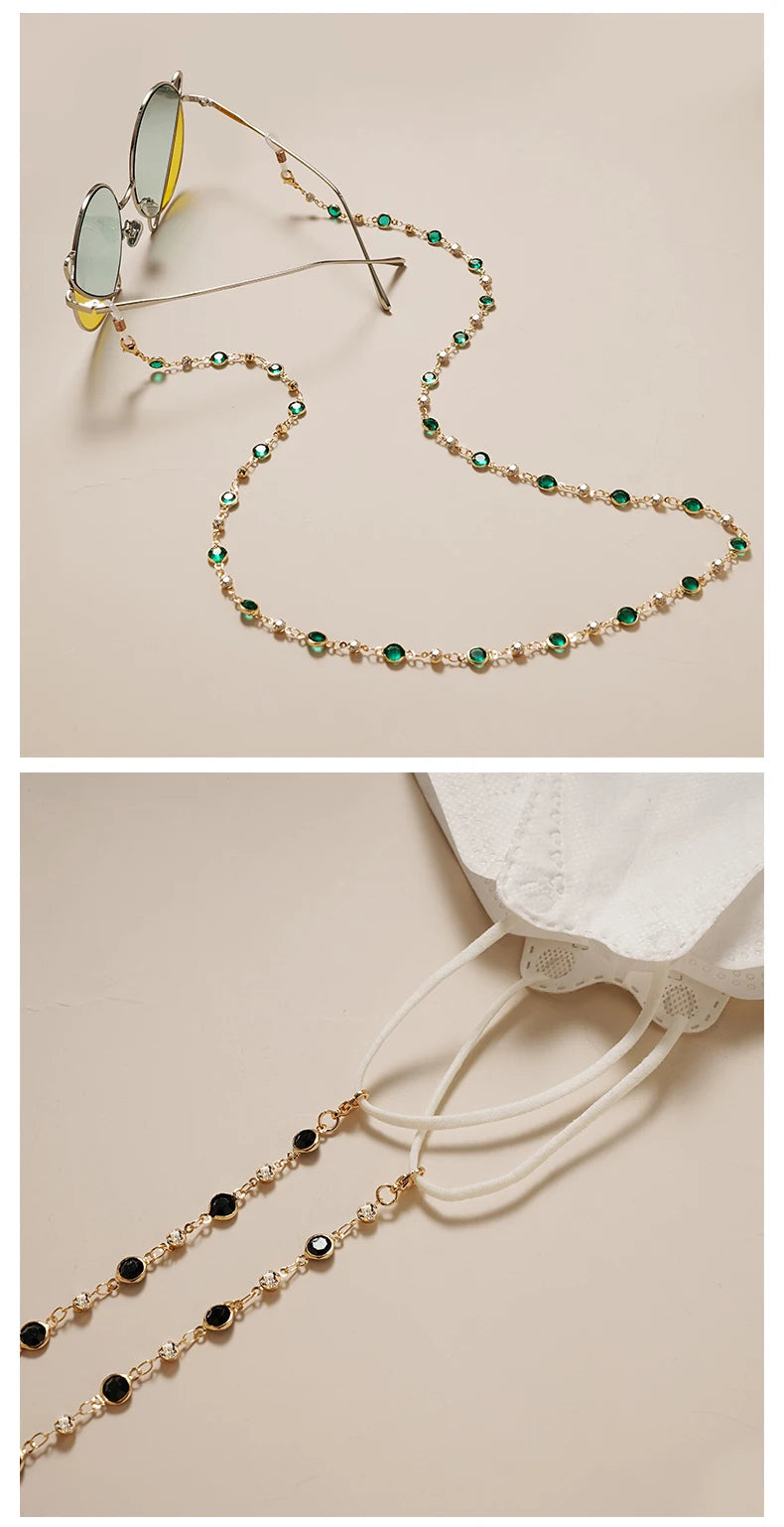 Glass Bead Glasses Chain - Colorful Anti-Loss Specs Holder