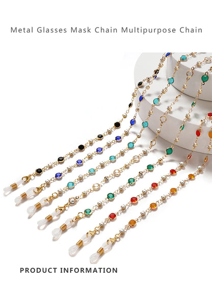 Glass Bead Glasses Chain - Colorful Anti-Loss Specs Holder