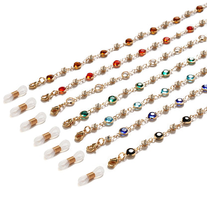 Glass Bead Glasses Chain - Colorful Anti-Loss Specs Holder