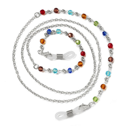 Acrylic Pearl Crystal Eyeglass Chain & Sunglass Lanyard – Fashion Jewelry for Women | 20 Colors