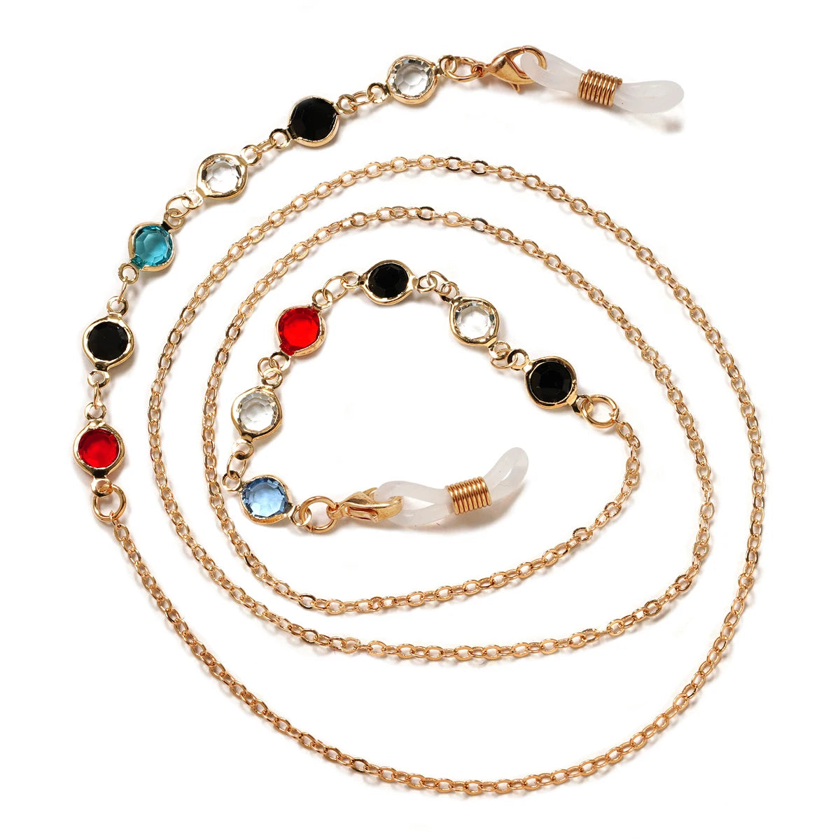 Acrylic Pearl Crystal Eyeglass Chain & Sunglass Lanyard – Fashion Jewelry for Women | 20 Colors