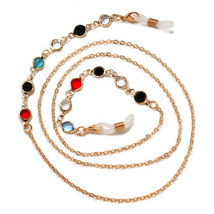 Acrylic Pearl Crystal Eyeglass Chain & Sunglass Lanyard – Fashion Jewelry for Women | 20 Colors