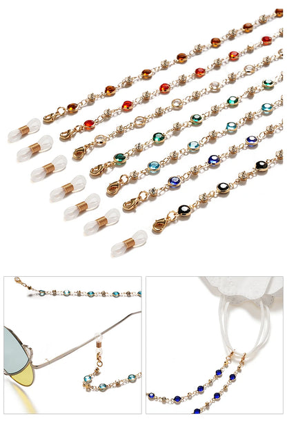 Glass Bead Glasses Chain - Colorful Anti-Loss Specs Holder