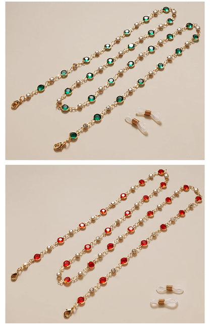 Glass Bead Glasses Chain - Colorful Anti-Loss Specs Holder