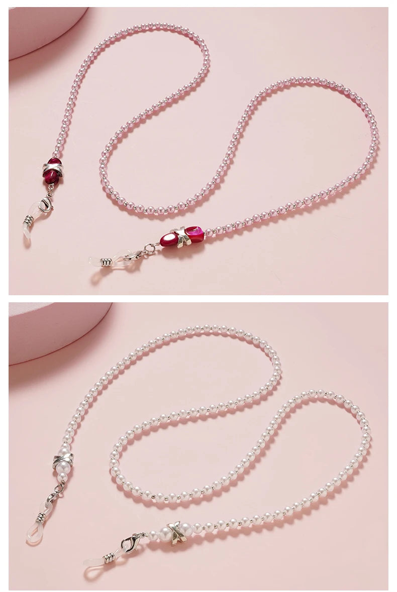 Pearl Sunglasses Chain - Beaded Specs Holder Lanyard