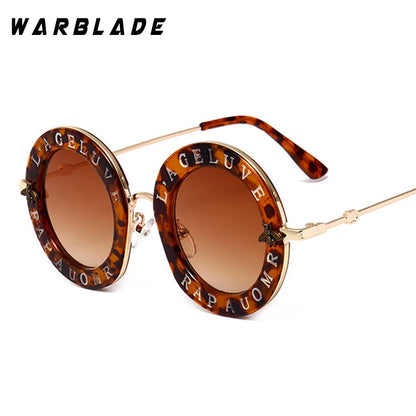 Retro Round Transparent Frame Sunglasses - Tinted Lens Fashion Eyewear
