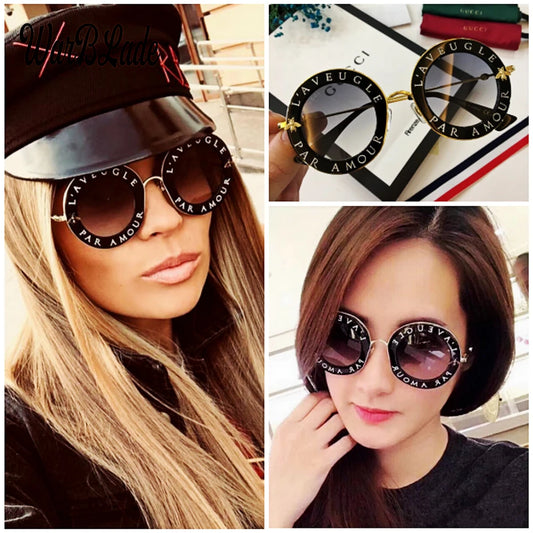 Retro Round Transparent Frame Sunglasses - Tinted Lens Fashion Eyewear