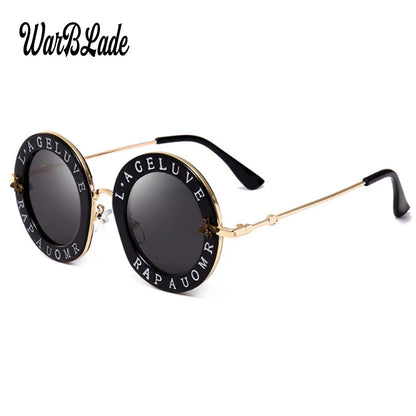 Retro Round Transparent Frame Sunglasses - Tinted Lens Fashion Eyewear