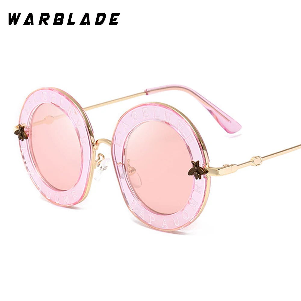 Retro Round Transparent Frame Sunglasses - Tinted Lens Fashion Eyewear