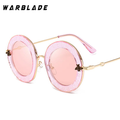 Retro Round Transparent Frame Sunglasses - Tinted Lens Fashion Eyewear