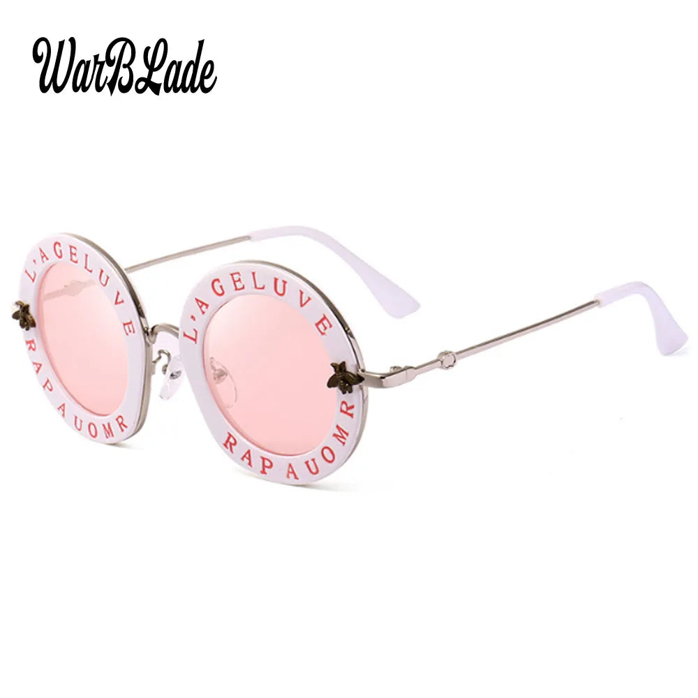 Retro Round Transparent Frame Sunglasses - Tinted Lens Fashion Eyewear