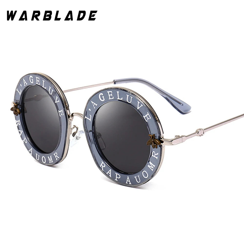 Retro Round Transparent Frame Sunglasses - Tinted Lens Fashion Eyewear