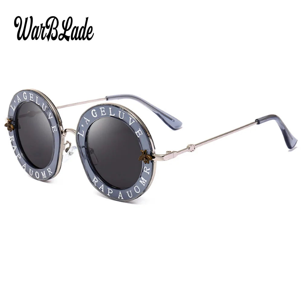 Retro Round Transparent Frame Sunglasses - Tinted Lens Fashion Eyewear