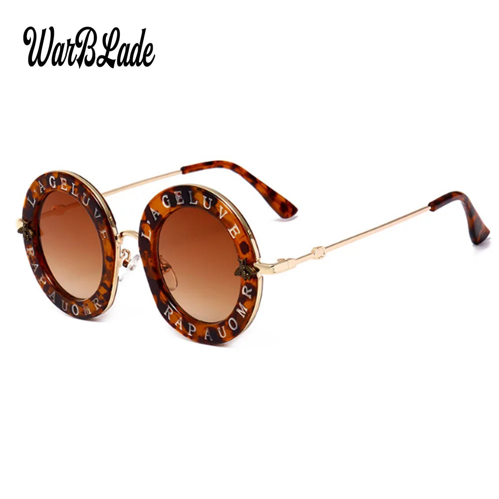 Retro Round Transparent Frame Sunglasses - Tinted Lens Fashion Eyewear