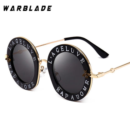 Retro Round Transparent Frame Sunglasses - Tinted Lens Fashion Eyewear