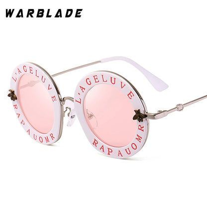 Retro Round Transparent Frame Sunglasses - Tinted Lens Fashion Eyewear