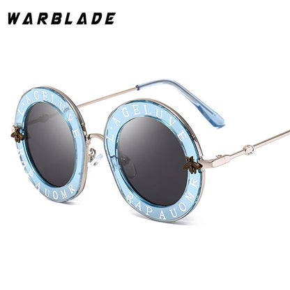 Retro Round Transparent Frame Sunglasses - Tinted Lens Fashion Eyewear