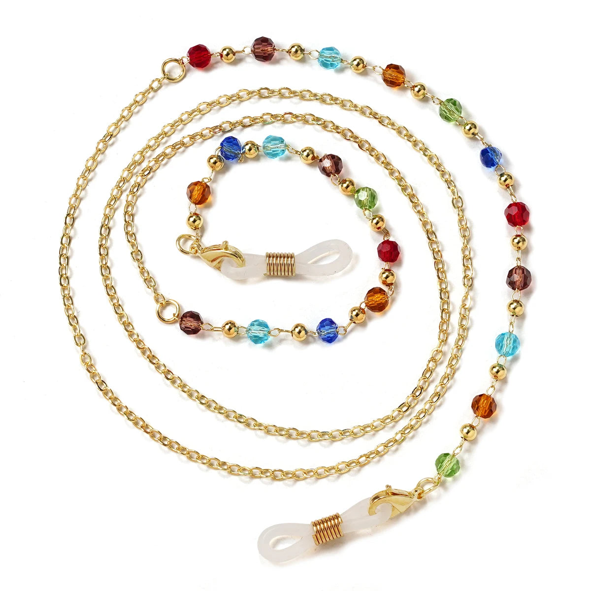 Acrylic Pearl Crystal Eyeglass Chain & Sunglass Lanyard – Fashion Jewelry for Women | 20 Colors