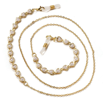 Acrylic Pearl Crystal Eyeglass Chain & Sunglass Lanyard – Fashion Jewelry for Women | 20 Colors