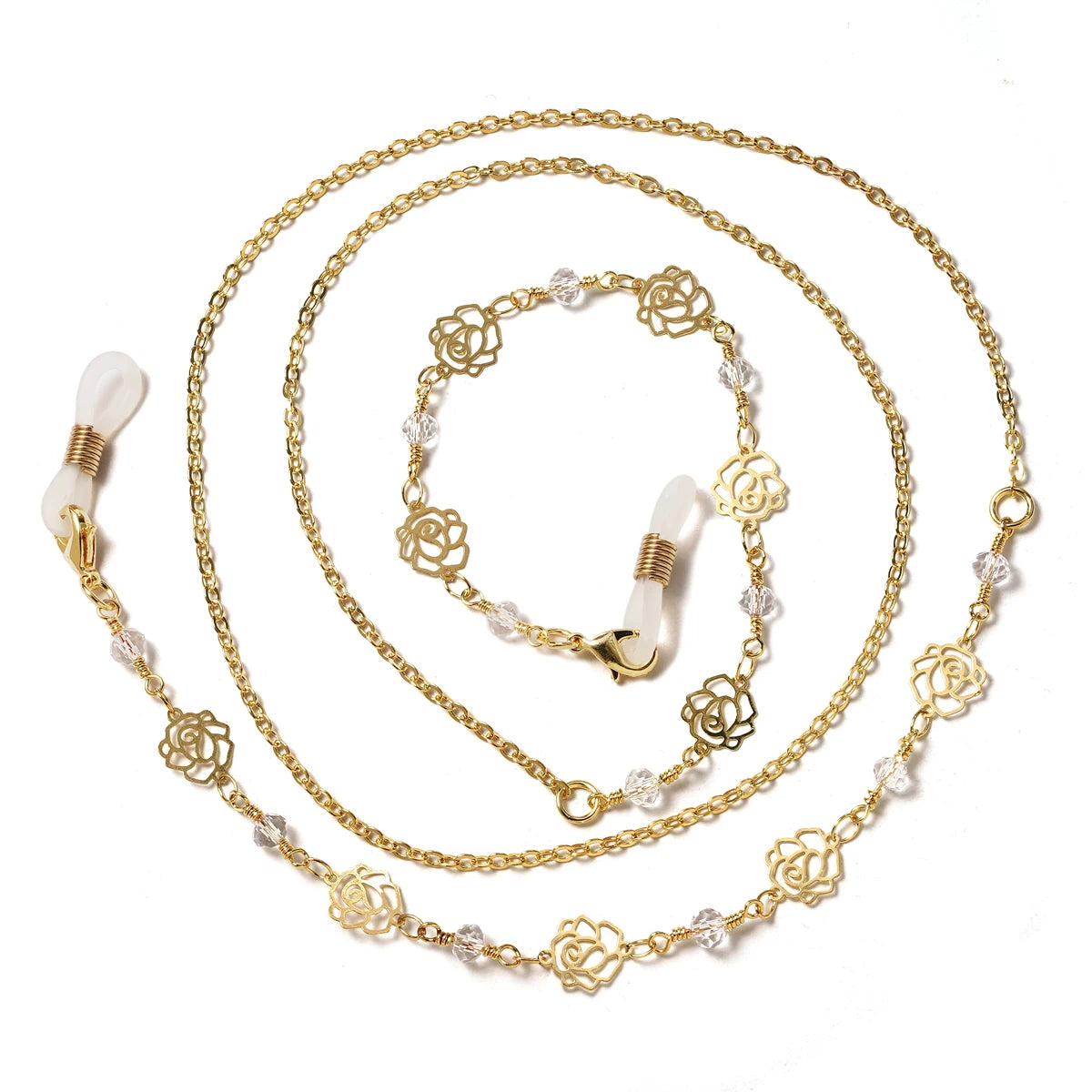 Acrylic Pearl Crystal Eyeglass Chain & Sunglass Lanyard – Fashion Jewelry for Women | 20 Colors