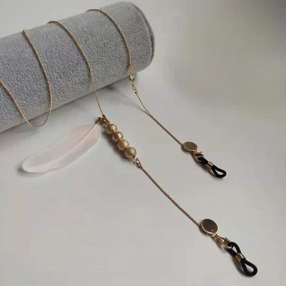 Eyeglasses Chain - Feather Pendant Beaded Specs Holder
