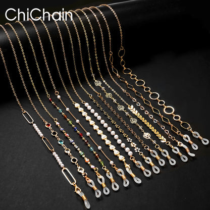 Acrylic Pearl Crystal Eyeglass Chain & Sunglass Lanyard – Fashion Jewelry for Women | 20 Colors