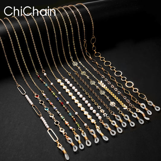 Acrylic Pearl Crystal Eyeglass Chain & Sunglass Lanyard – Fashion Jewelry for Women | 20 Colors