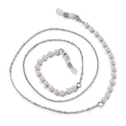 Acrylic Pearl Crystal Eyeglass Chain & Sunglass Lanyard – Fashion Jewelry for Women | 20 Colors
