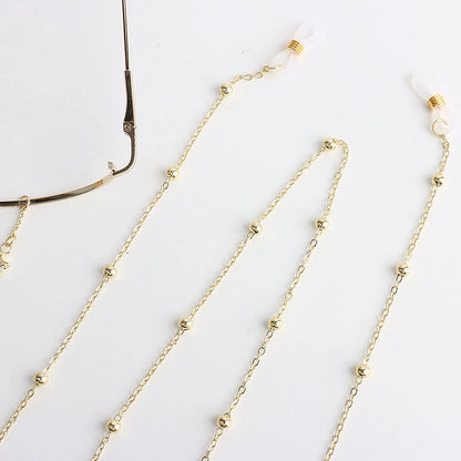 Water Drop Two-Dimensional Glasses Frame with Chain