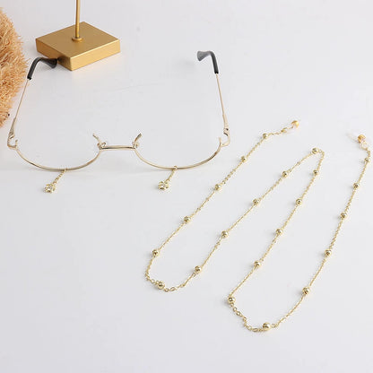 Water Drop Two-Dimensional Glasses Frame with Chain