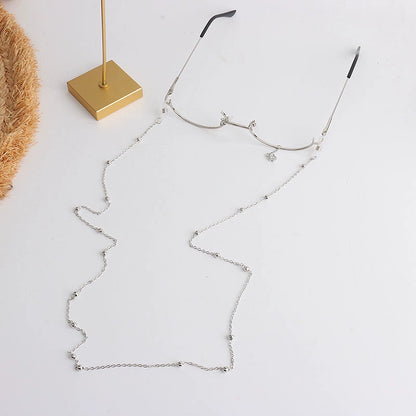 Water Drop Two-Dimensional Glasses Frame with Chain