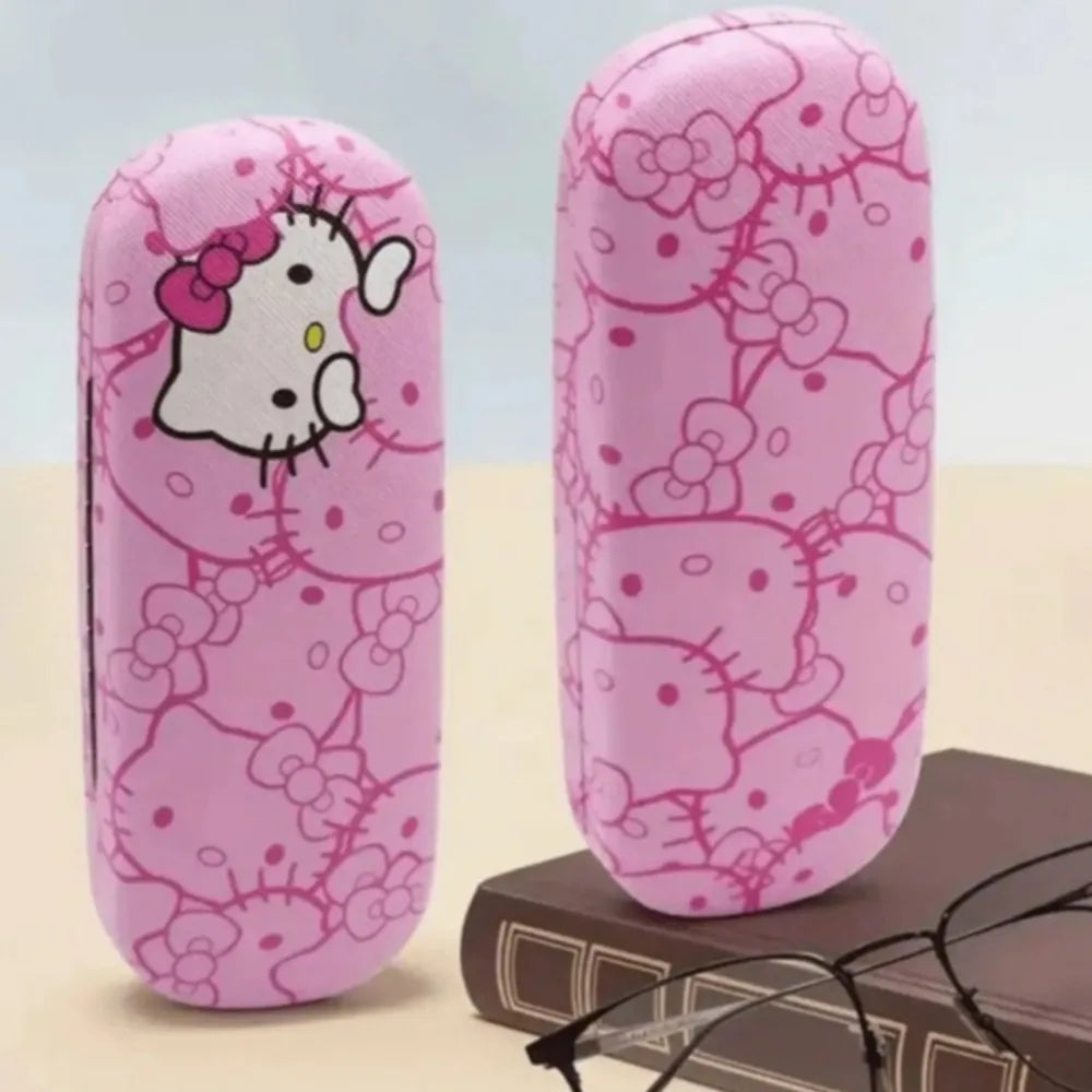 Cute Character Glasses Case & Cleaning Cloth Set