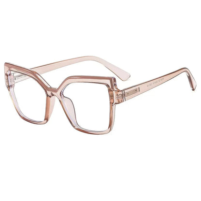 New Brand Design Fashion Oversize Polygon Glasses Women Frame Photochromic Anti Blue Light Computer Reading Eyeglass Long Sight