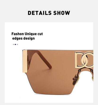 Luxury Square Rimless Shades