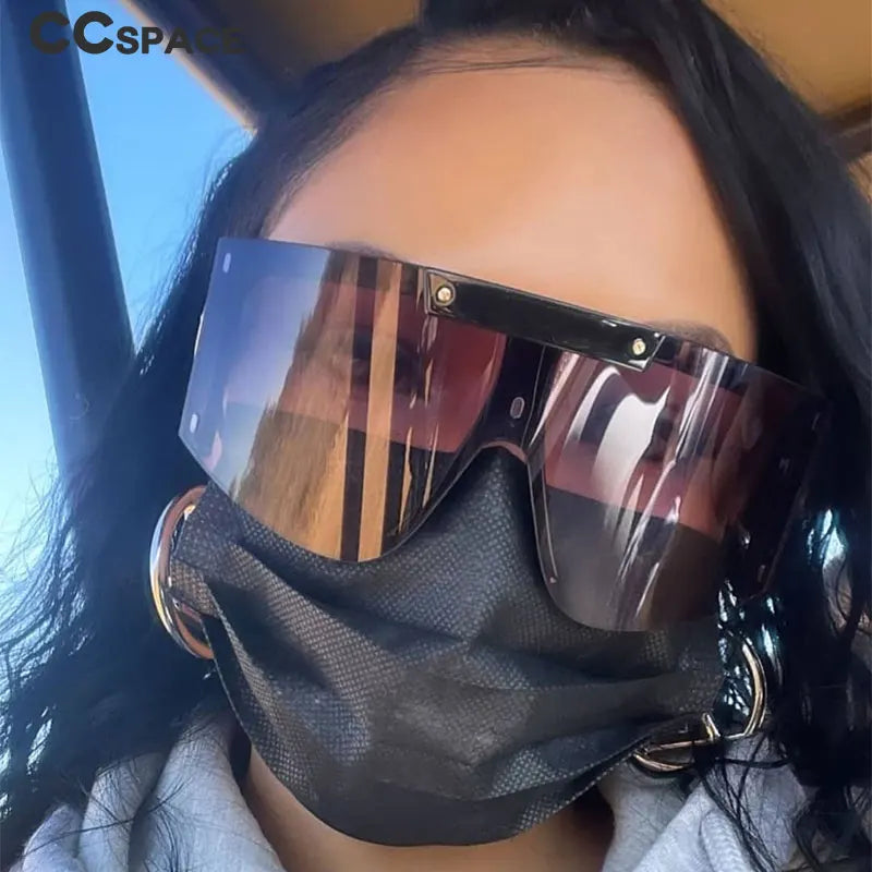 Oversized Vintage Goggle Specs - Retro Fashion Shades