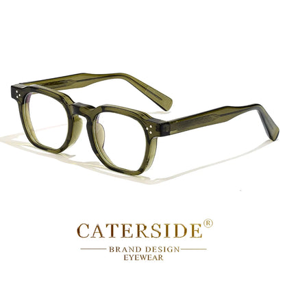 Square Flat Light Specs Men - Minimalist TR Frame Magnifiers