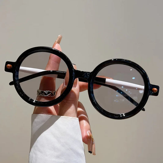 Oversized Round Sunglasses for Women - Vintage UV400 Gradient Shades