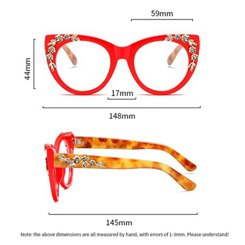 YOOSKE Cat Eye Vision Glasses - Anti Blue Light HD Lens Eyewear