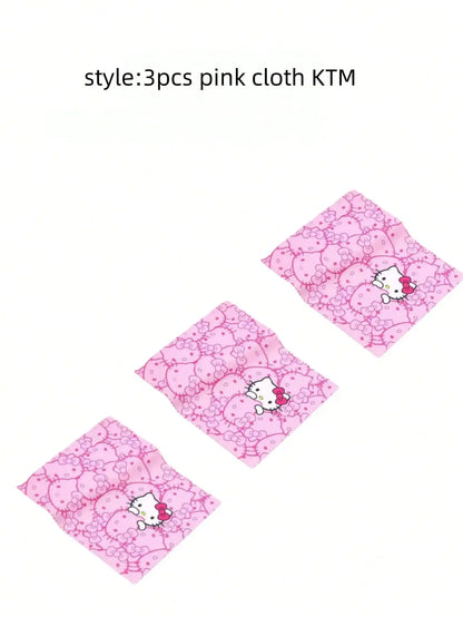Cute Character Glasses Case & Cleaning Cloth Set