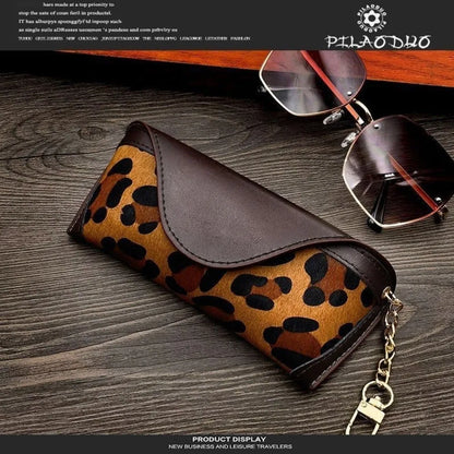 Leopard Print Eyewear Pouch